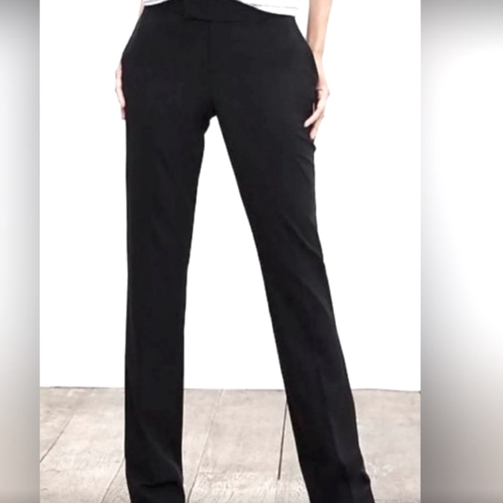 Banana Republic Stretch Cotton Trousers. Sz 6. Harrison Fit.